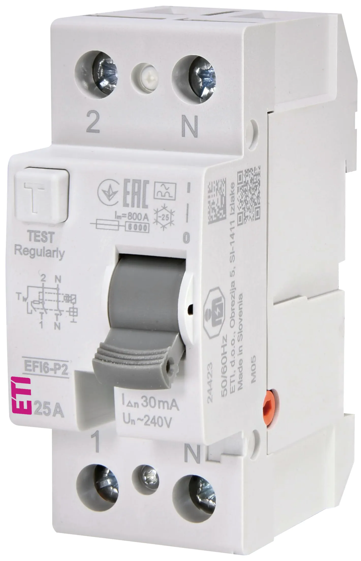 Zaš. stikalo na diferenčni tok EFI6-P2 A 25/0.03 002061261