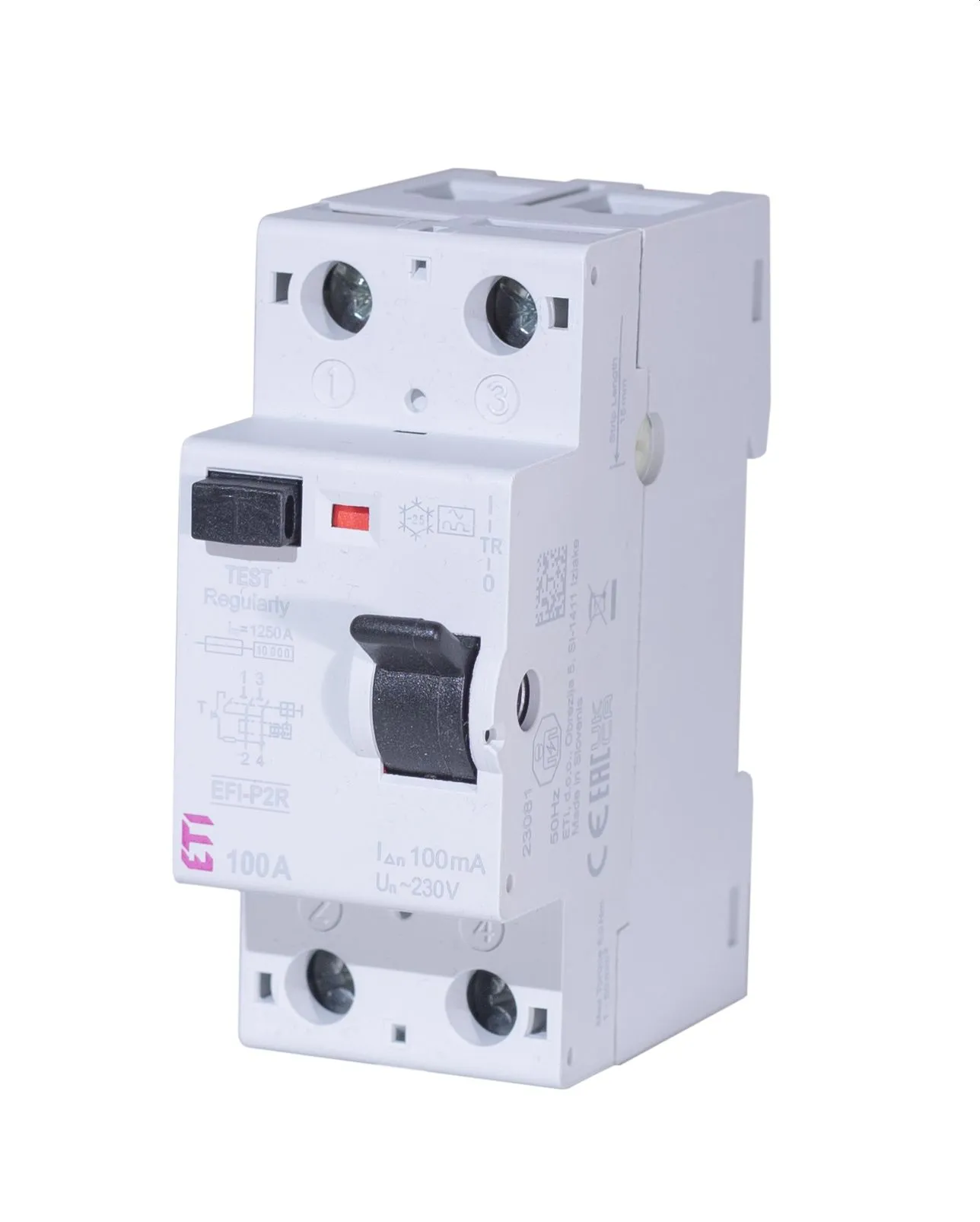 Zaš. stikalo na diferenčni tok EFI-P2R A 125/0.1 002061476