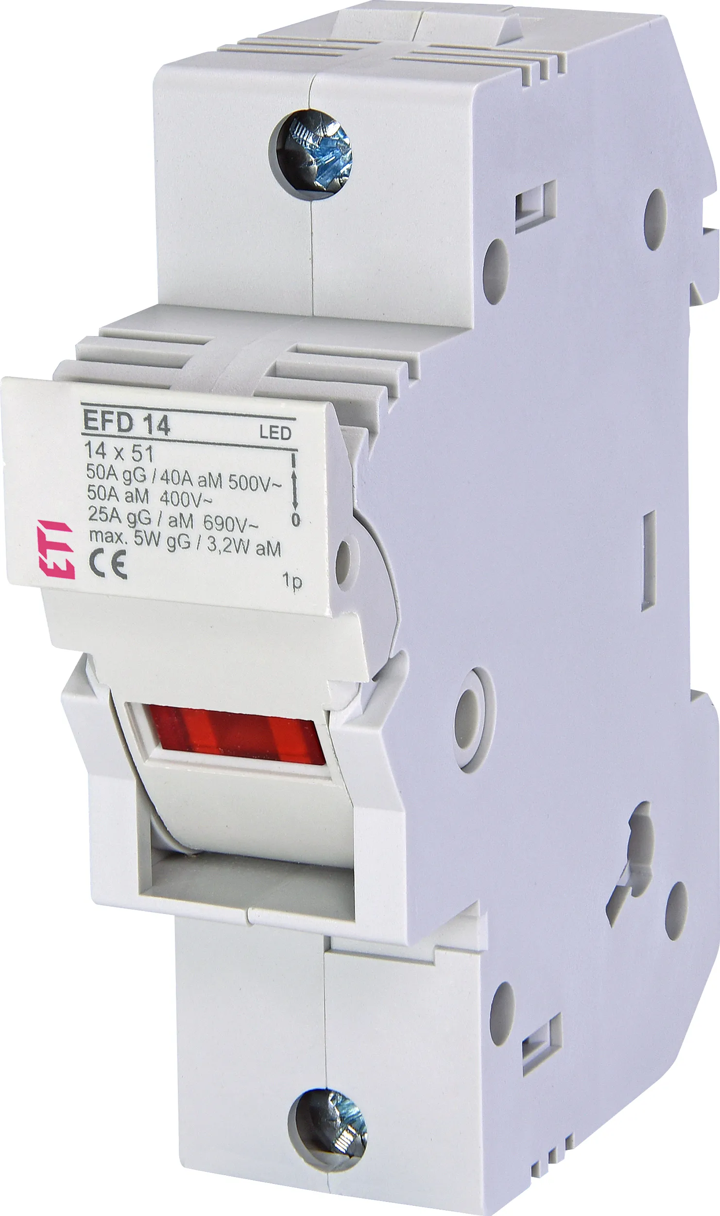 Varovalčni ločilnik EFD 14 1p LED 002560011