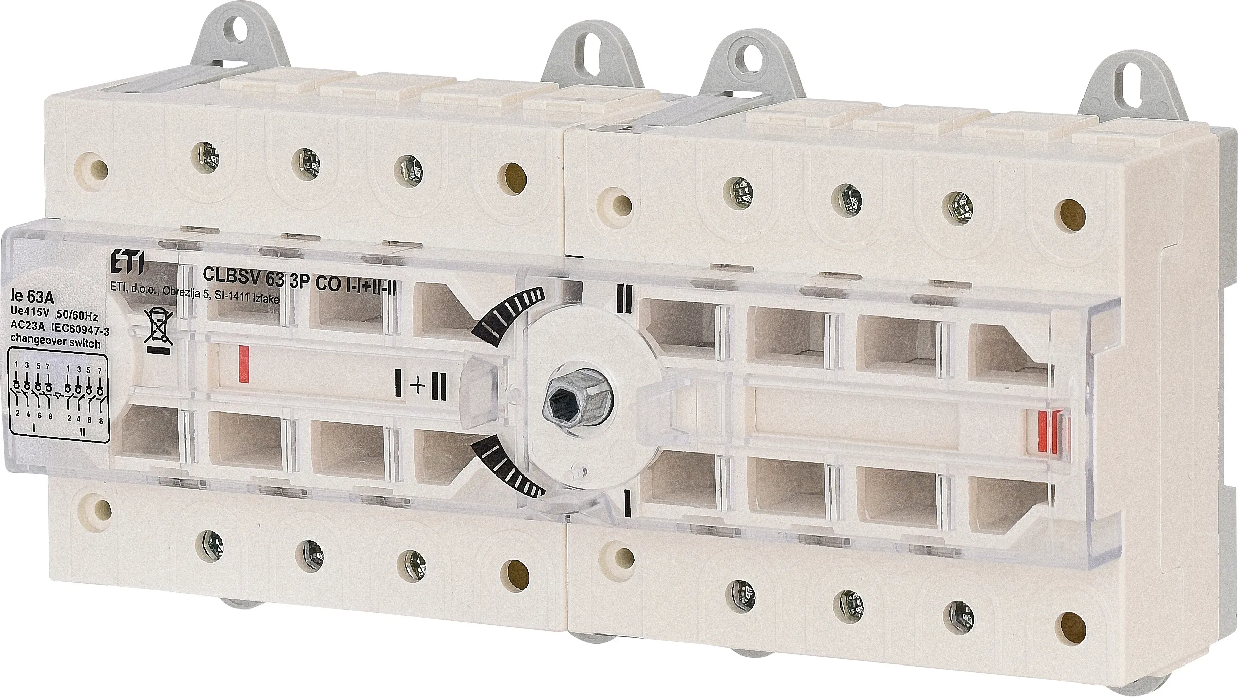 Preklopno stikalo CLBSV 63 3P CO I-I+II-II 004661893