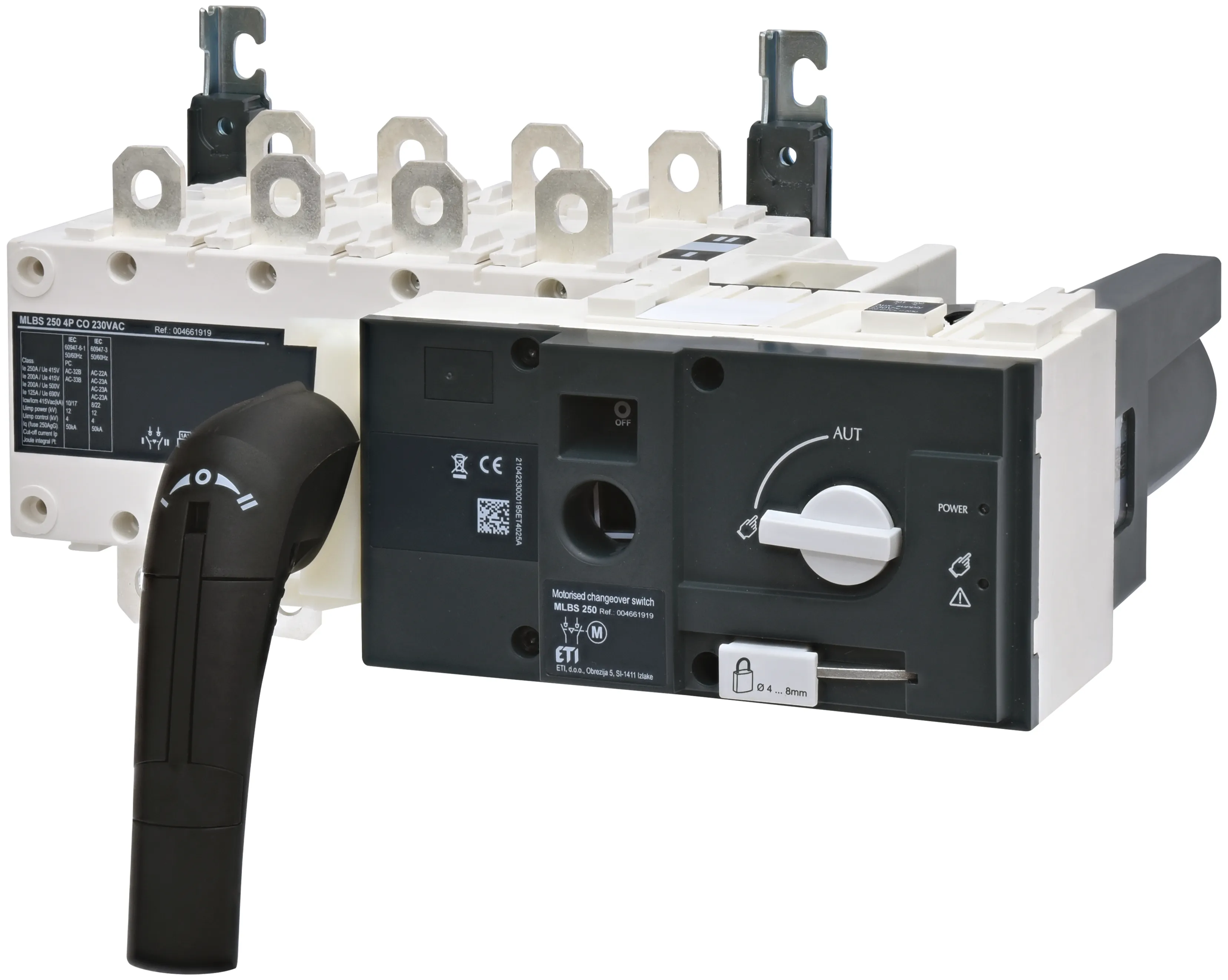 Preklopno stikalo - mot. pogon MLBS 250 4P CO 230VAC 004661919