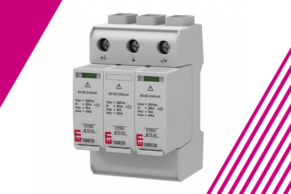 ETITEC M T2 DC: Prenapetostna zaščita za baterijske hranilnike energije