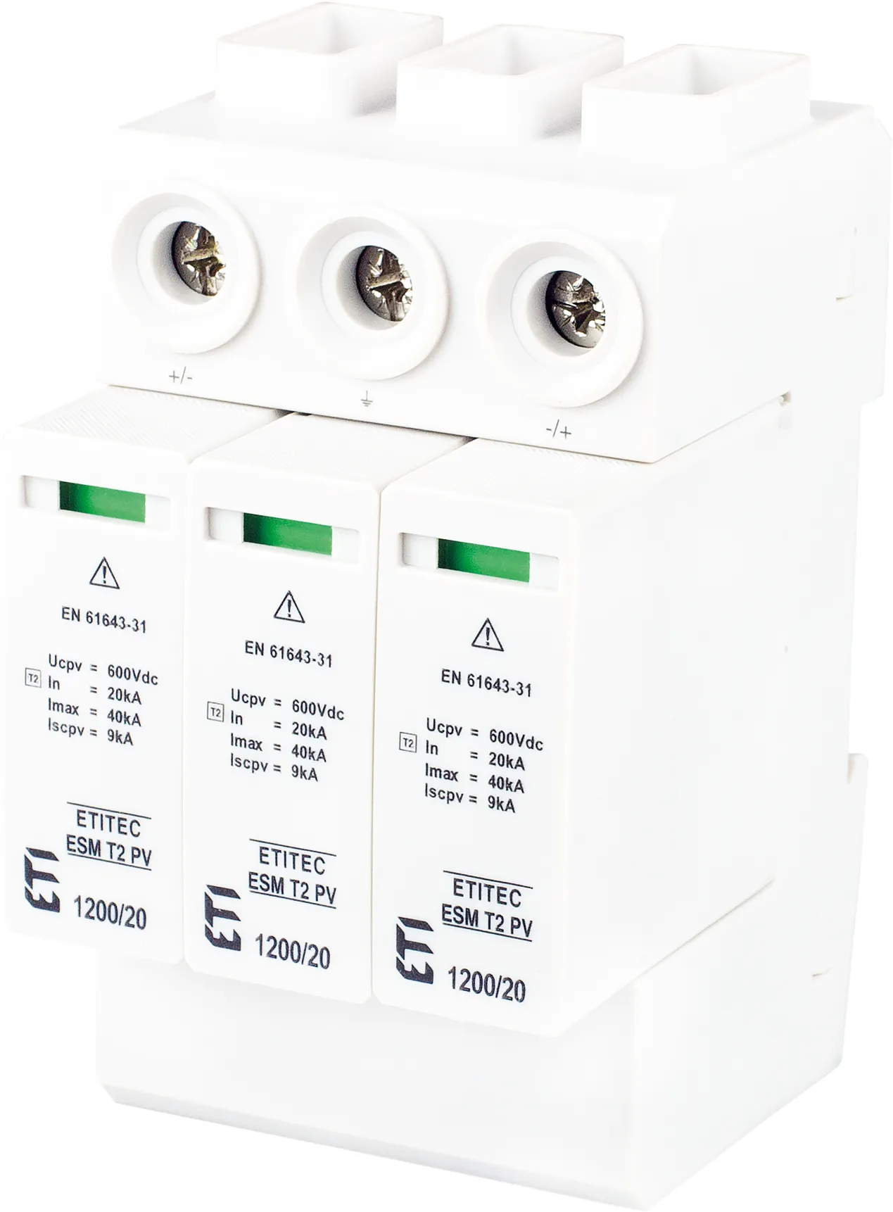 Prenapetostni odvodnik ETITEC ESM T2 PV 1200/20 Y RC 002440681