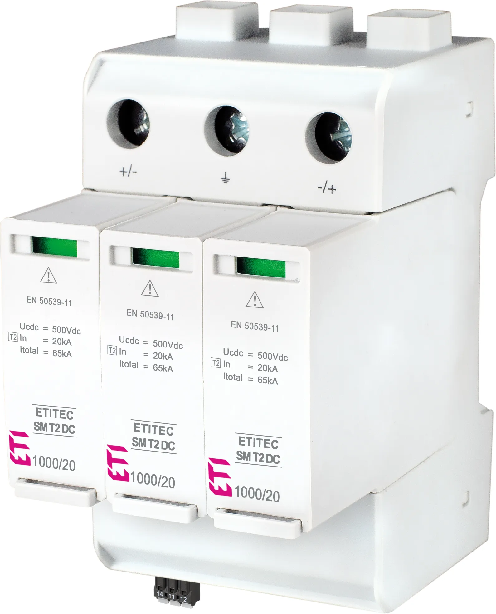 Prenapetostni odvodnik ETITEC SM T2 DC 1000/20 Y 002440728