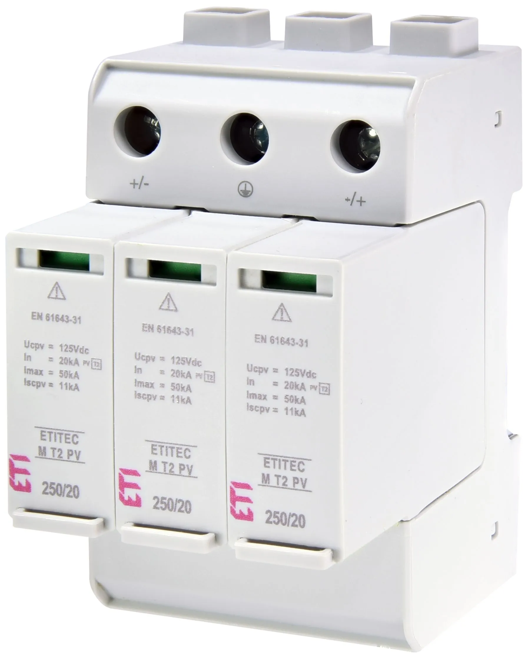 Prenapetostni odvodnik ETITEC M T2 PV 250/20 Y 002440732