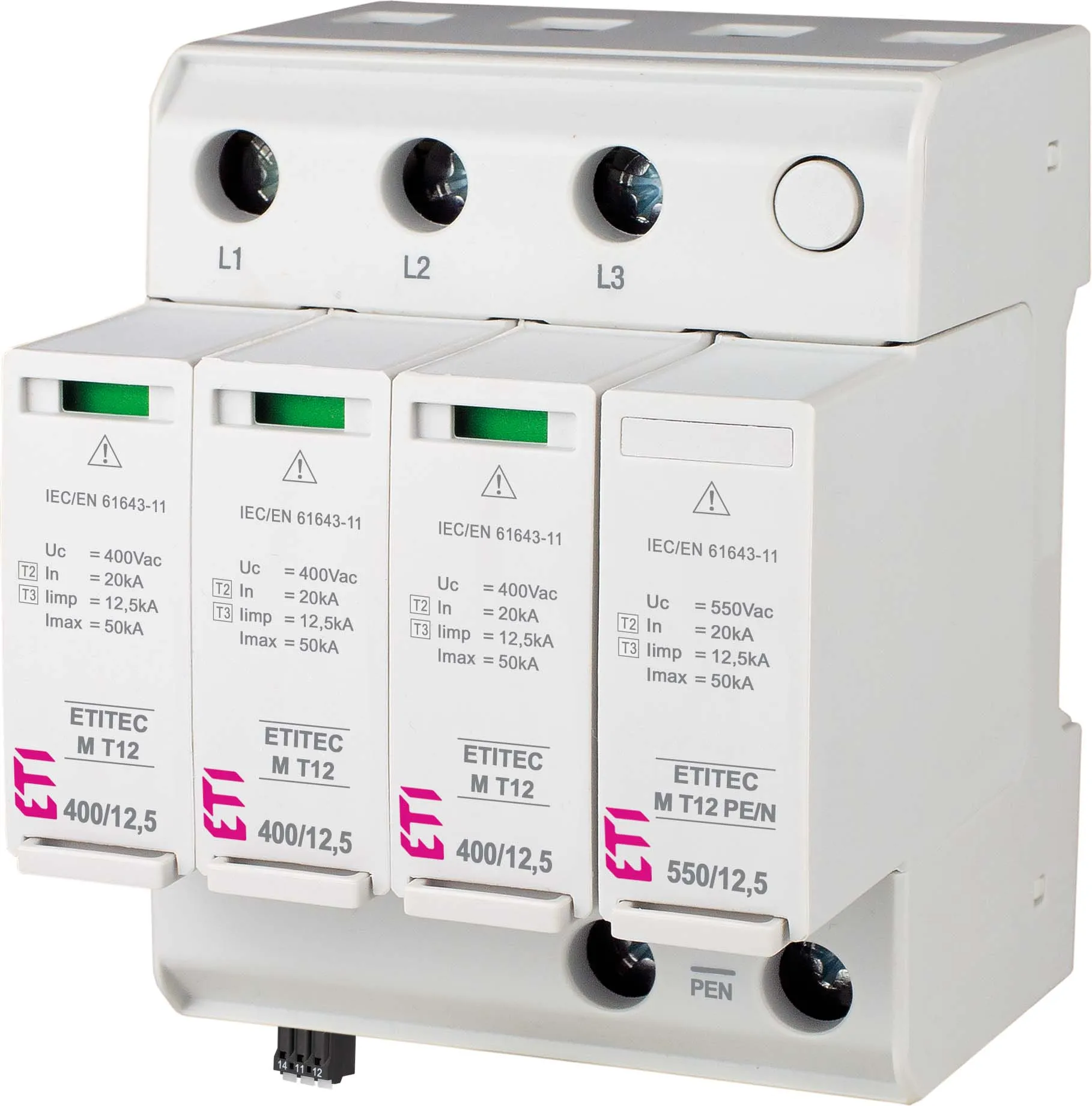 Prenapetostni odvodnik ETITEC M T12 950/12,5 4Y RC 002440811