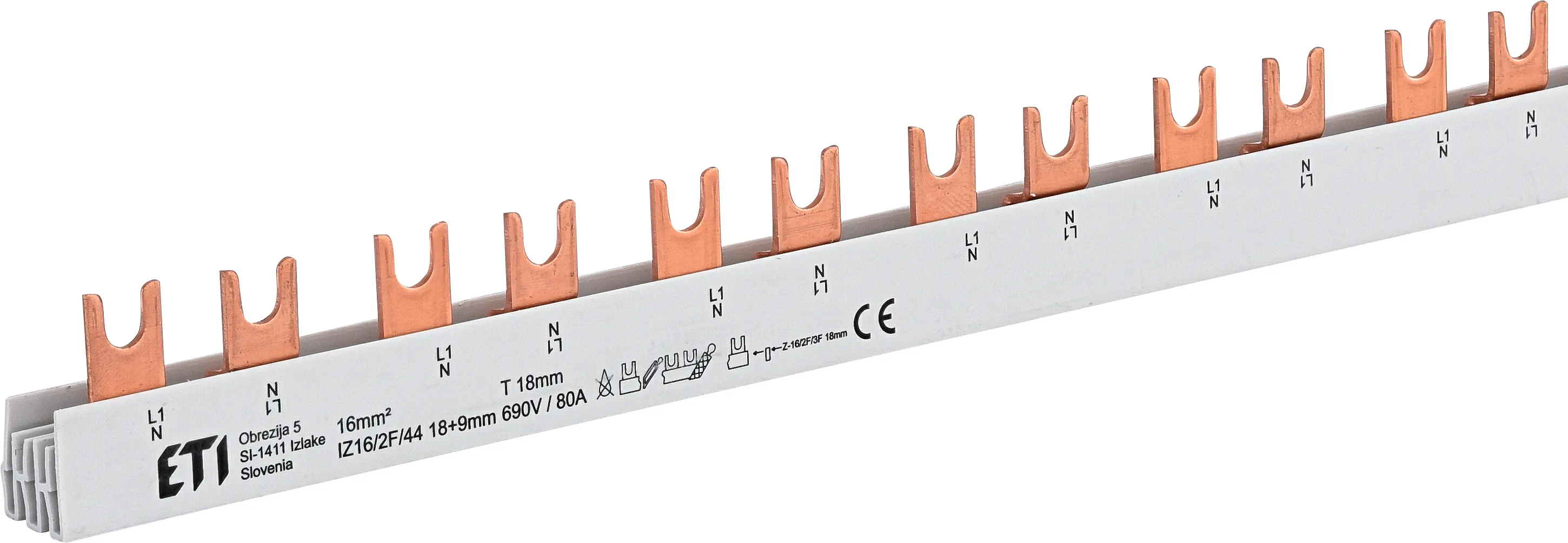 Cu zbiralka IZ16/2F/44 18+9mm 002921233