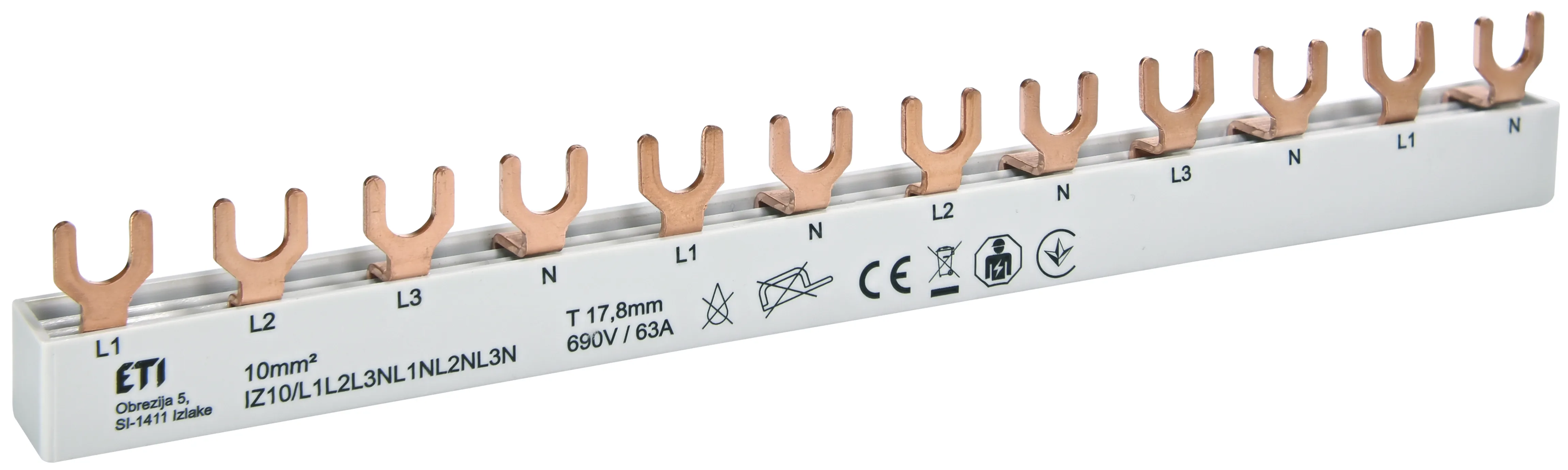 Cu zbiralka IZ10/L1L2L3NL1NL2NL3N 002921275