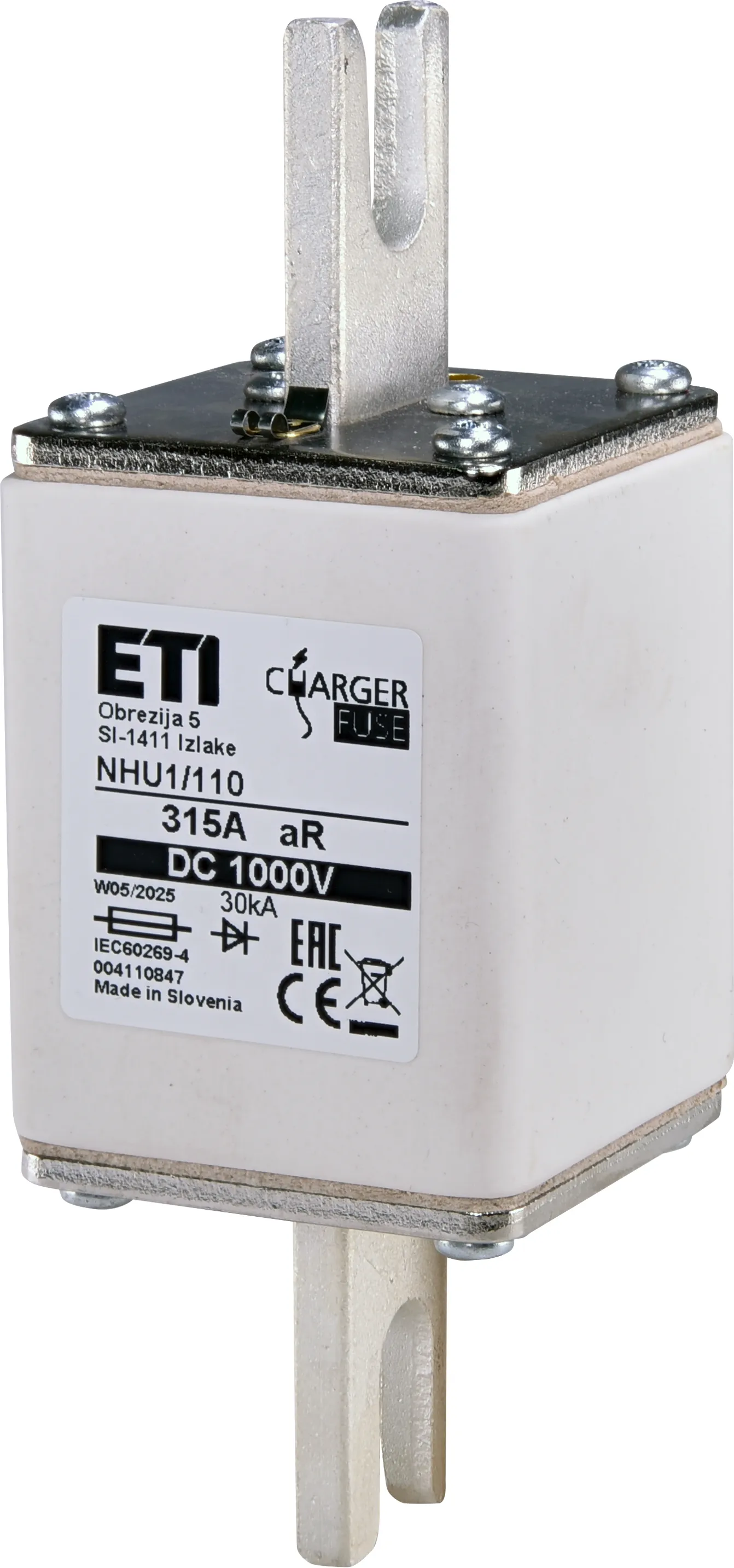 Talilni vložek NHU1/110 aR 315A/1000V DC 004110847