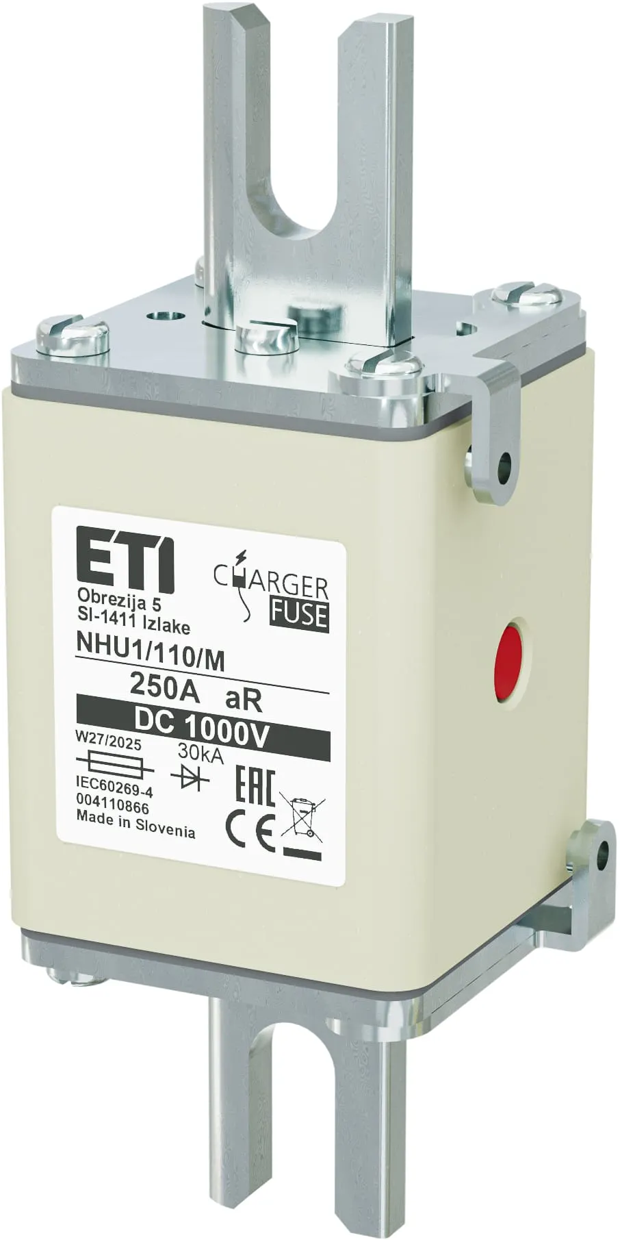 Talilni vložek NHU1/110/M aR 250A/1000V DC 004110866