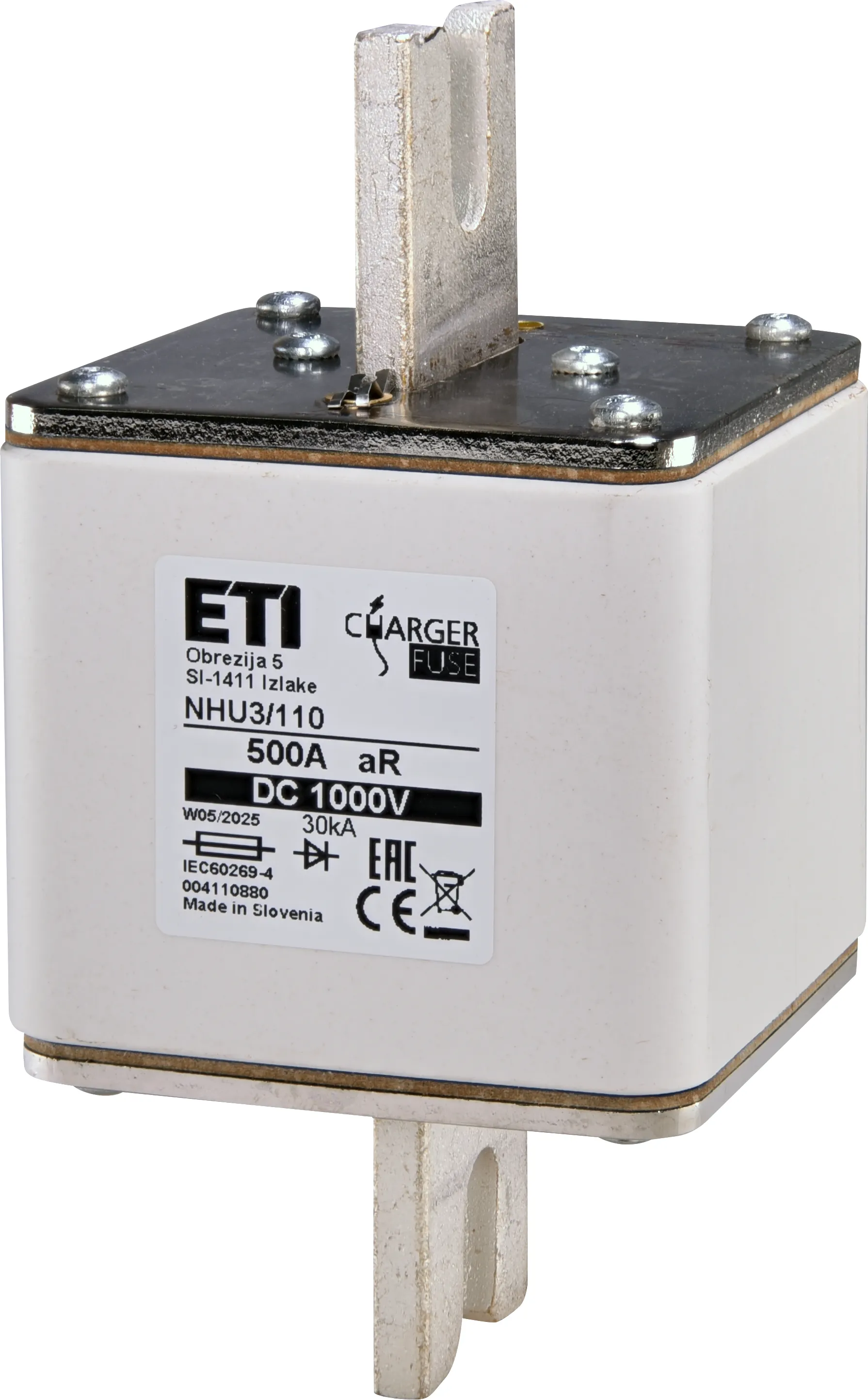 Talilni vložek NHU3/110 aR 500A/1000V DC 004110880