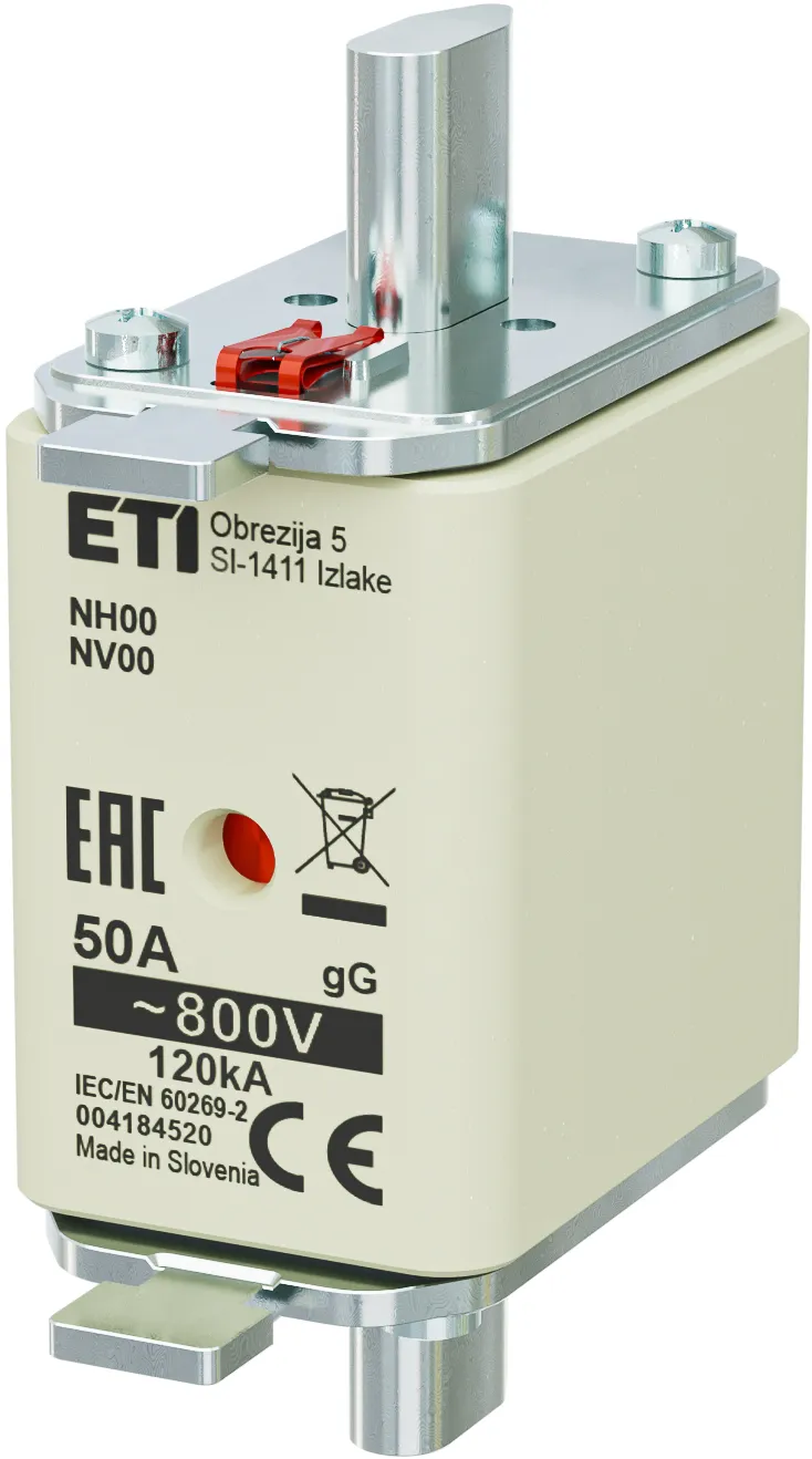 Talilni vložek NH00 gG 50A/800V 004184520