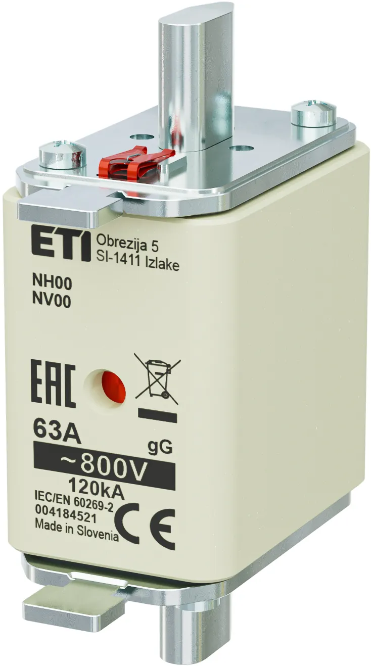 Talilni vložek NH00 gG 63A/800V 004184521