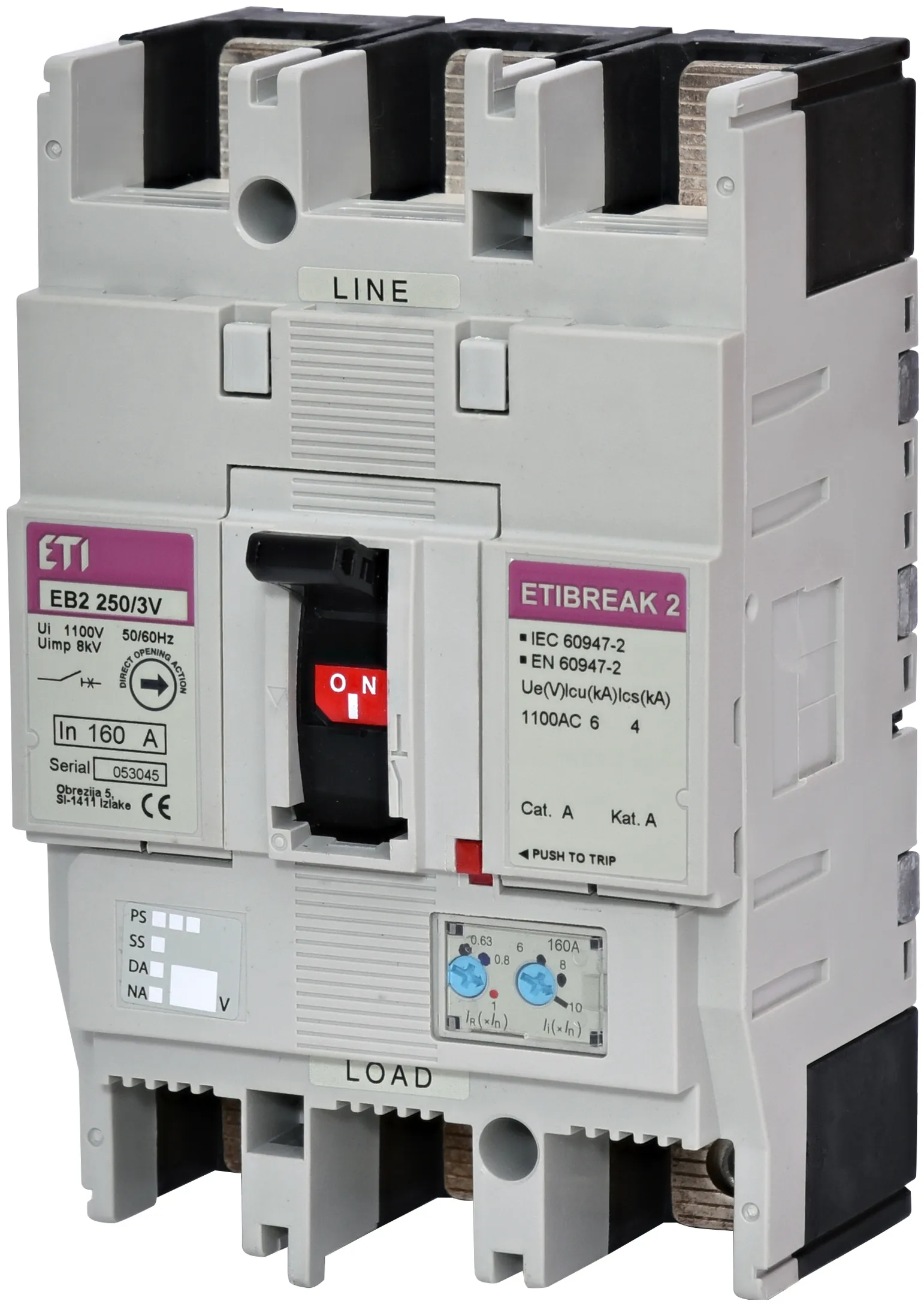 Kompaktni odklopnik EB2 1250/3VE 800A 3p 1100V 004671382