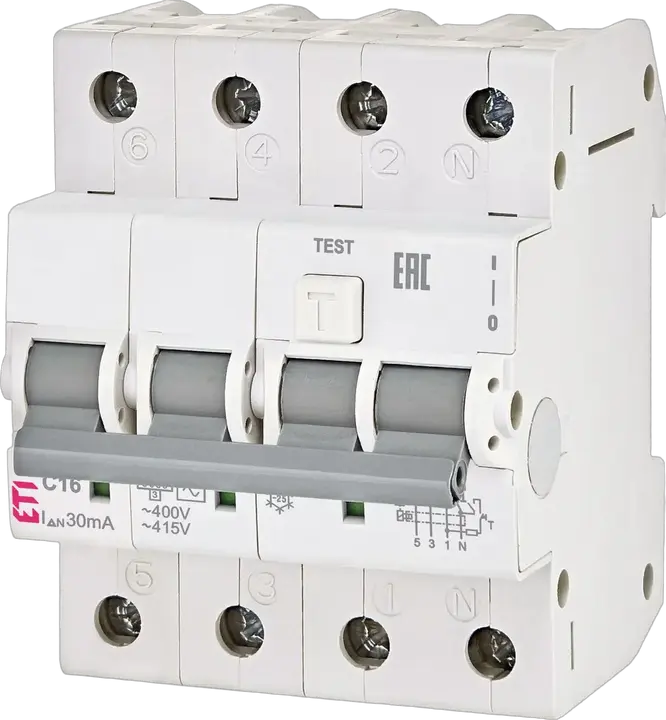 Slika KZS-4M 3p+N A C25/0.03 120V