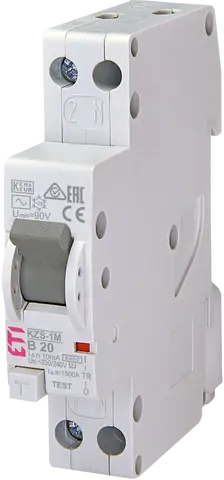 *KZS-1M 1p+N AC B20/0.01 6kA