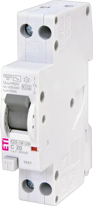 Slika KZS-1M-UNI 1p+N AC C20/0.03
