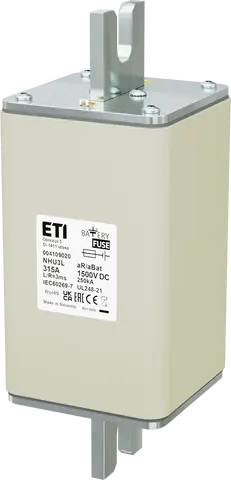 NHU3L aR/aBat 315A/1500V DC AL