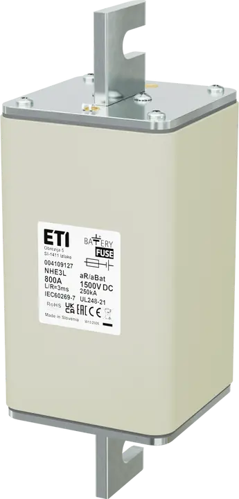 Slika NHE3L aR/aBat 800A/1500V DC AL