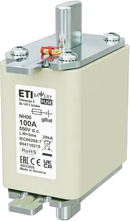 Slika NH00 gBat 100A/550V DC