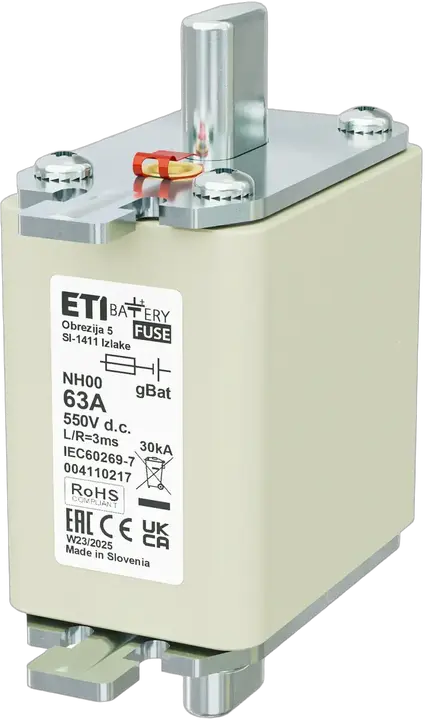 Slika NH00 gBat 63A/550V DC