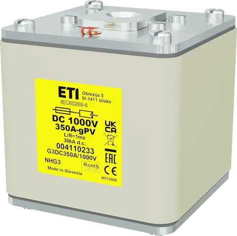 Slika NHG3 gPV 350A/1000V DC