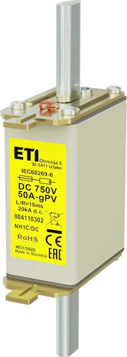 Slika *NH1C gPV 50A/750V DC