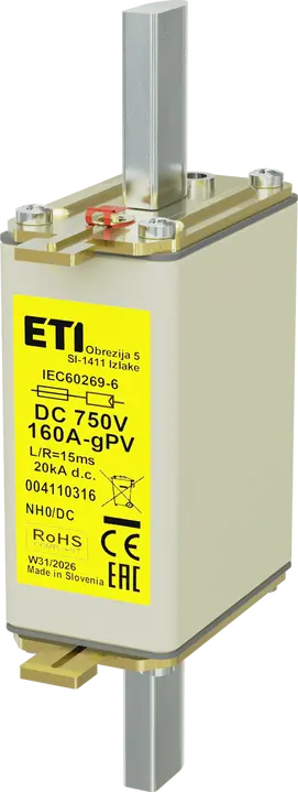 Slika *NH0 gPV 160A/750V DC