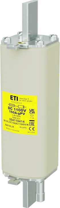 Slika NH1XL/K gPV 160A/1100V DC
