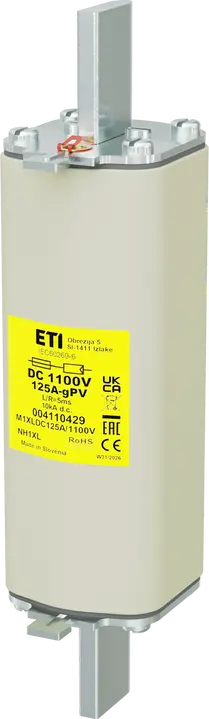 Slika NH1XL gPV 125A/1100V DC