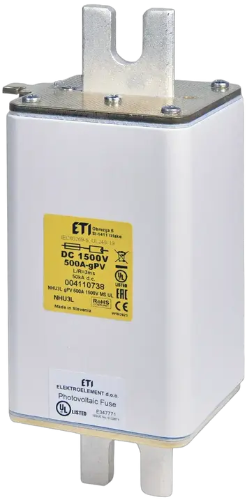 Slika NHU3L/MS gPV 400A/1500V DC UL