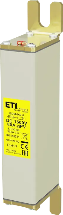 Slika NHU01XL gPV 80A/1500V DC