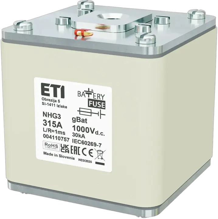 Slika NHG3 gBat 315A/1000V DC