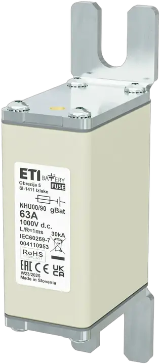 Slika NHU00/90 gBat 63A/1000V DC
