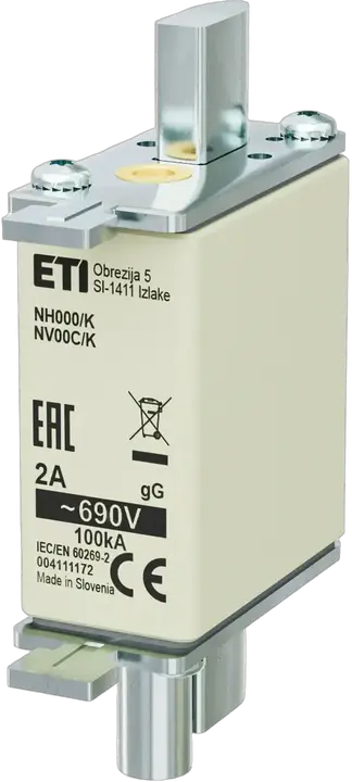 Slika NH000/K gG 2A/690V