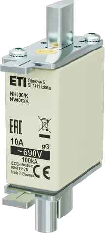 NH000/K gG 10A/690V