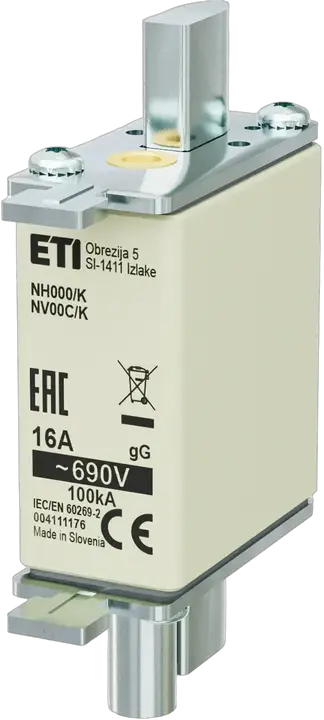 Slika NH000/K gG 16A/690V