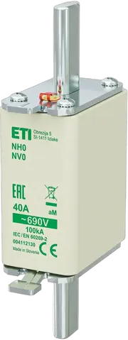 Slika NH0 aM 40A/690V