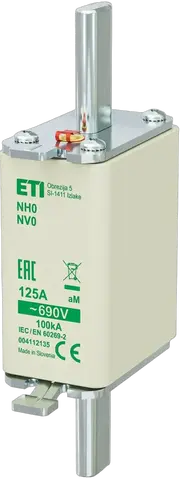 Slika NH0 aM 125A/690V