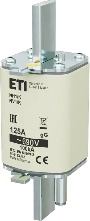 Slika NH1/K gG 125A/690V