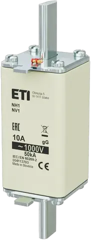 Slika NH1/85 gG 10A/1000V