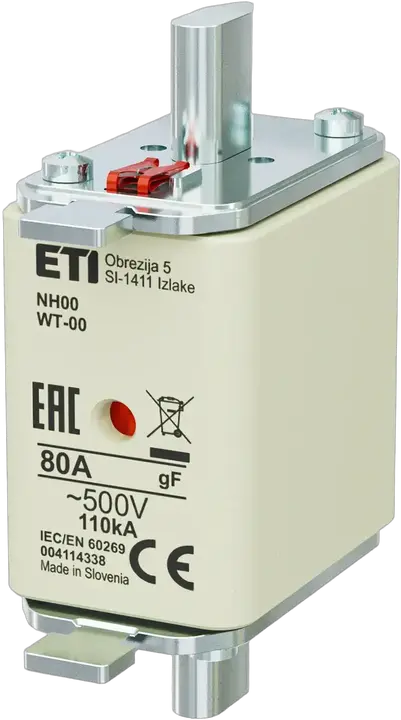 Slika NH00 gF 80A/500V