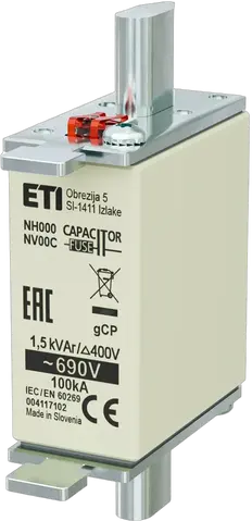 NH000 gCP 1,5kVAr/690V