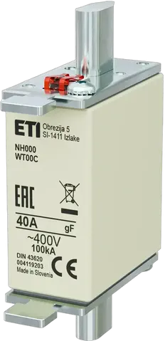 Slika NH000 gF 40A/400V