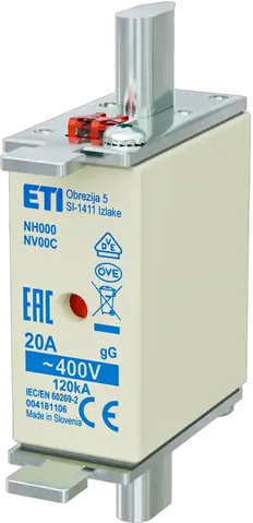 Slika NH000 gG 20A/400V