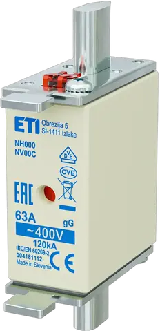 Slika NH000 gG 63A/400V