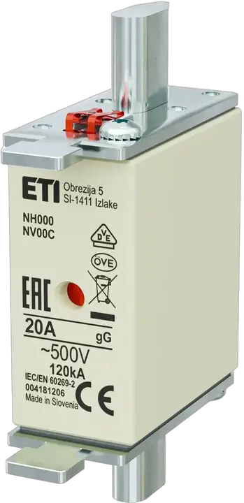 Slika NH000 gG 20A/500V