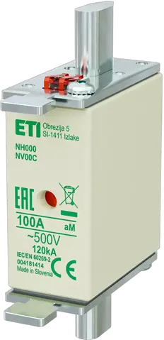 Slika NH000 aM 100A/500V