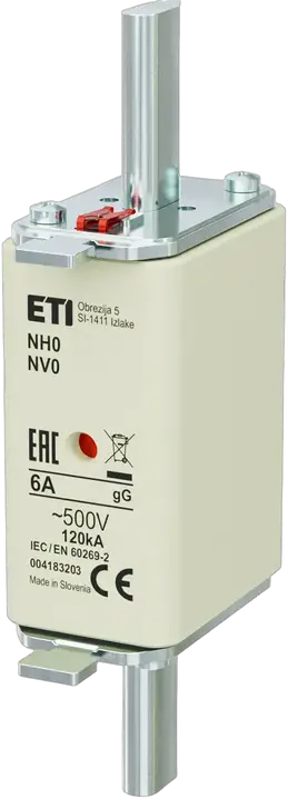 Slika NH0 gG 6A/500V