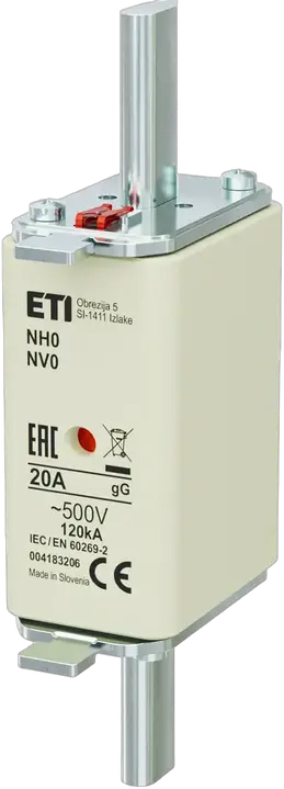 Slika NH0 gG 20A/500V